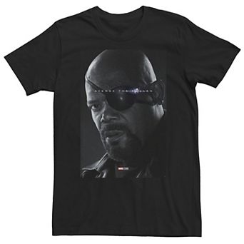Big & Tall Marvel Avengers Endgame Nick Fury Avenge The Fallen Tee
