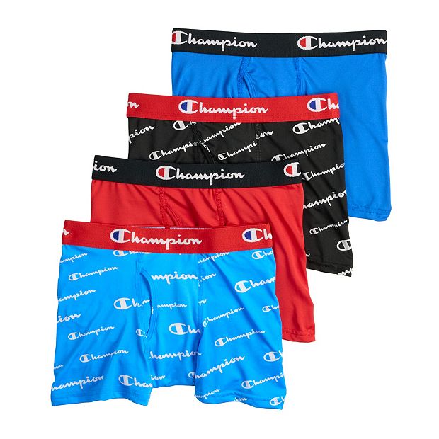 Boys 6-20 Champion® 4-Pack Everyday Active Boxer Briefs