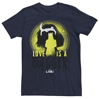 Men's Marvel Loki Love Is a Dagger Quote Tee