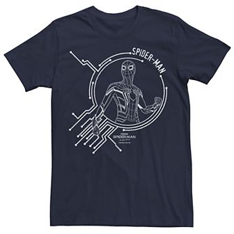 Men's Marvel Spider-Man No Way Home Spider-Man White Tech Logo Tee
