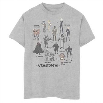 Boys 8-20 Star Wars Visions Textbook Character Poster Graphic Tee