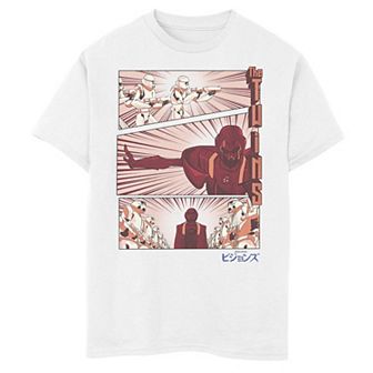 Boys 8-20 Star Wars Visions Showdown Panel Poster Graphic Tee
