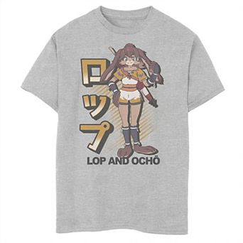 Boys 8-20 Star Wars Visions Lop And Ocho Kanji Poster Graphic Tee