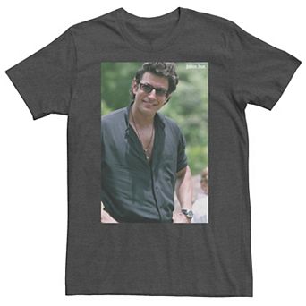 Big & Tall Jurassic Park Jeff Goldblum Smile Graphic Tee