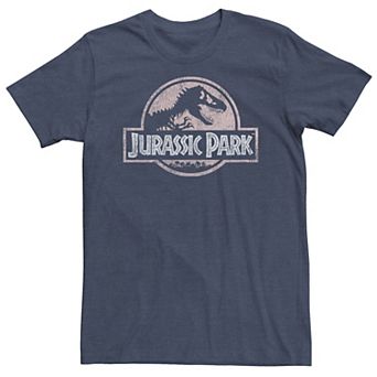 Big & Tall Jurassic Park Peach Distressed Graphic Tee