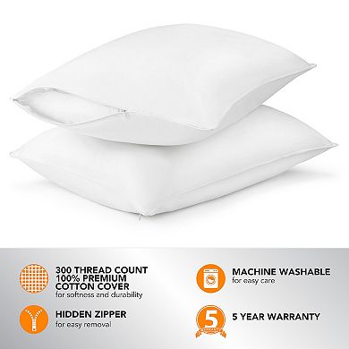 Beautyrest 300 Thread Count Cotton AAFA Pillow Protector