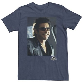 Big & Tall Jurassic Park Goldblum Sly Smile Tee
