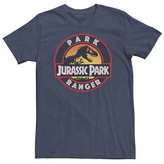 Big & Tall Jurassic Park Ranger Danger Gradient Icon Tee