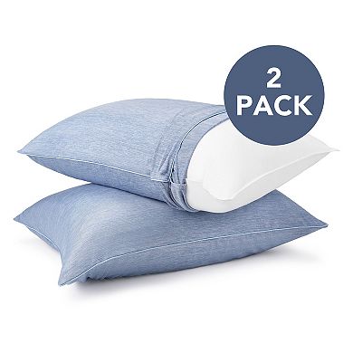 Beautyrest Cooling Jersey Knit 2-pc. Pillow Protector Set