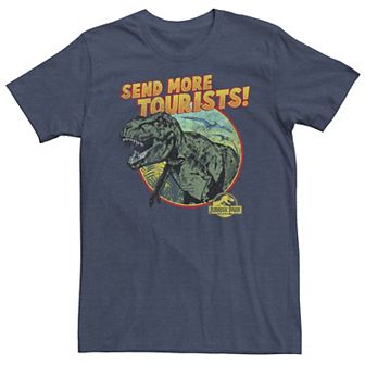 Big & Tall Jurassic Park T-Rex Send More Tourists Tee