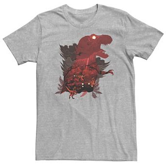 Big & Tall Jurassic Park T-Rex Safari Collage Tee