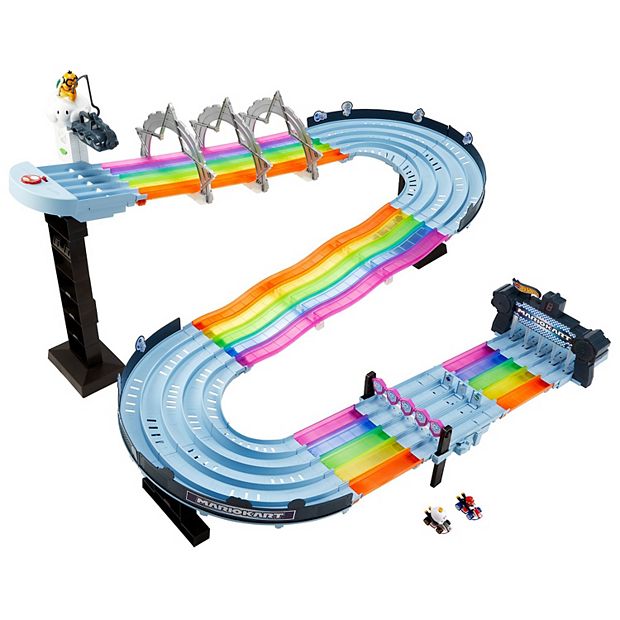 Mattel Hot Wheels Mario Kart Rainbow Road Die-Cast Car Track Set