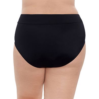 Plus Size Bal Harbour Tummy Control Swim Brief Bottoms