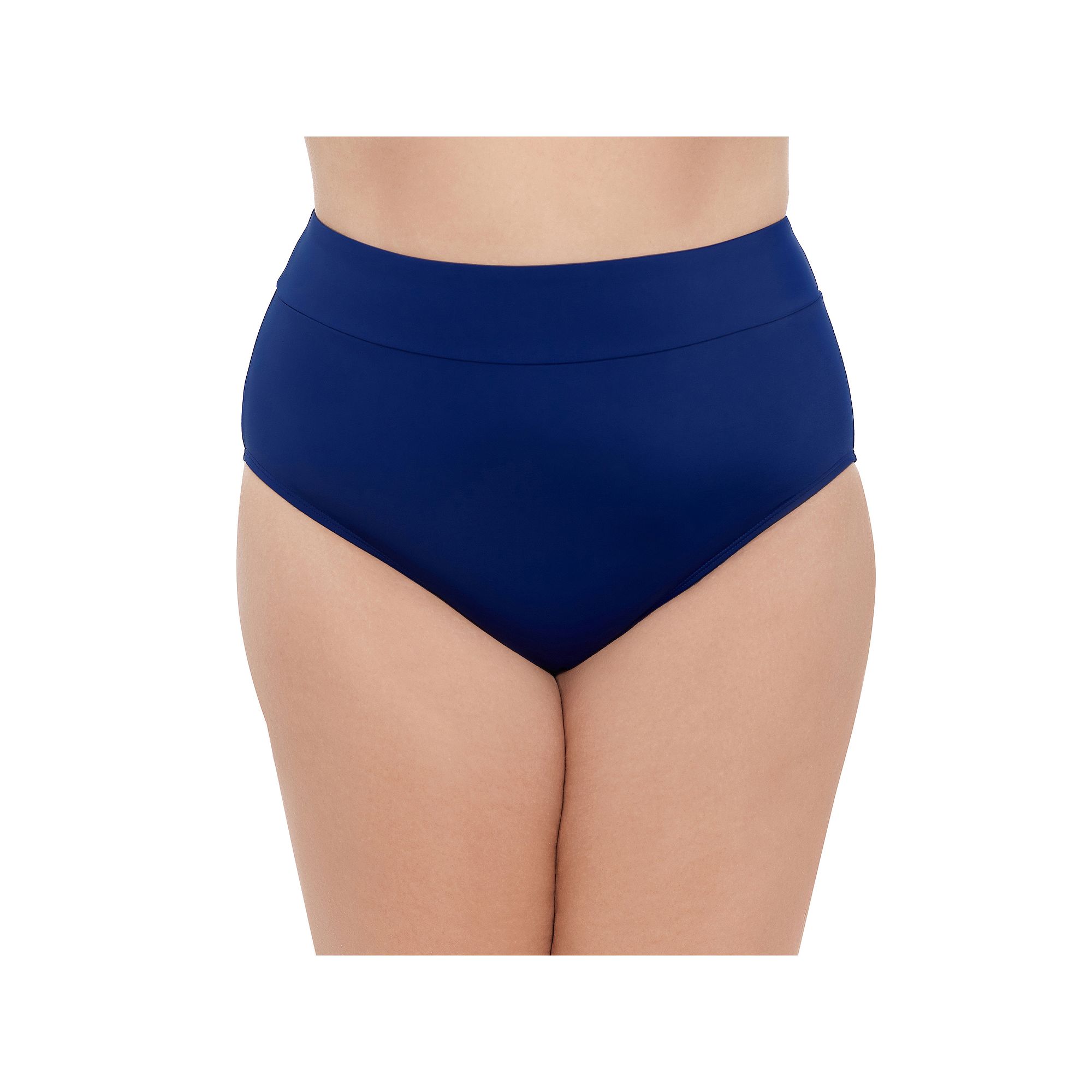 Plus Size Bal Harbour Tummy Control Swim Brief Bottoms, Womens, Size: 1XL,