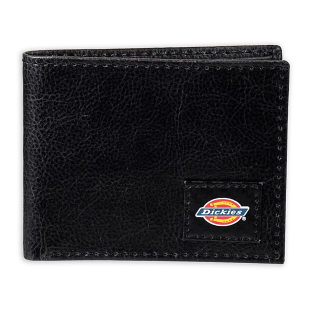 Genuine Dickies Men's Adult Slimfold Wallet with Chain Strap Black 