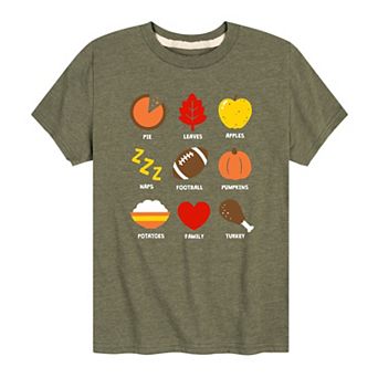 Boys 8-20 Thanksgiving Things Graphic Tee