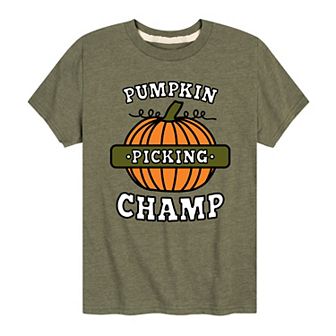 Boys 8-20 Pumpkin Picking Champ Graphic Tee