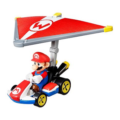 Mattel Hot Wheels Mario Kart Mario Standard Kart and Super Glider Die-Cast Vehicle