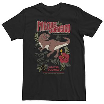 Big & Tall Jurassic Park Spanish Opening Day Poster Tee
