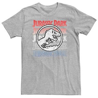 Big & Tall Jurassic Park Red White & Blue Graphic Tee