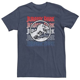 Big & Tall Jurassic Park Red White & Blue Graphic Tee
