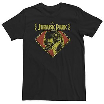 Big & Tall Jurassic Park Distress Raptor Stare Tee