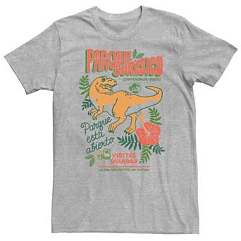 Big & Tall Jurassic Park Spanish Opening Day Poster Tee