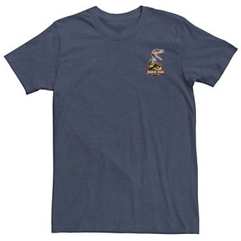 Big & Tall Jurassic Park Velociraptor Clutching Logo Tee