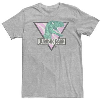 Big & Tall Jurassic Park Velociraptor Pastel Scratched Triangle Tee