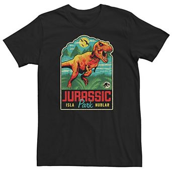Big & Tall Jurassic Park T-Rex Roaring Gift Shop Decal Tee