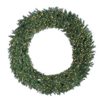 Gerson 60 in Aspen Spruce Wreath with Lights