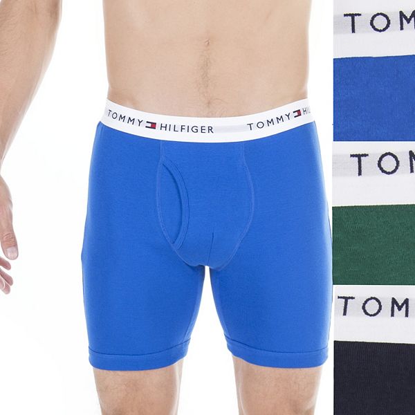 Tommy Hilfiger Men Underwear Cotton 3-Pack Boxer Brief Red Navy White 9TE001608 