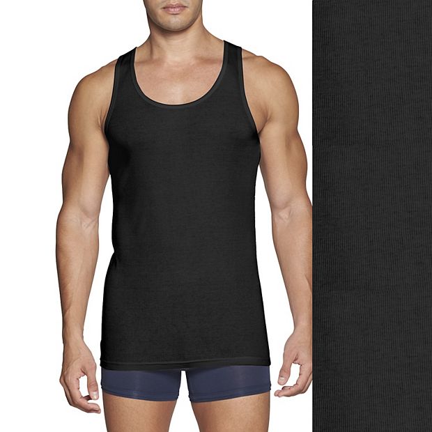 Buy Calvin Klein Cotton Logo Tank Tops, Pack of Two for Mens