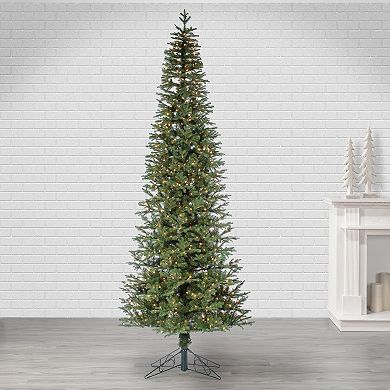 12-ft. Pre-Lit Narrow Jackson Pine 1,400-Light Artificial Christmas Tree