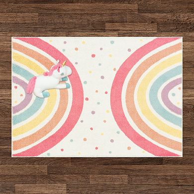 The Big One Kids™ Rug Rainbow Washable Shag 