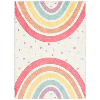 The Big One Kids™ Rug Rainbow Washable Shag