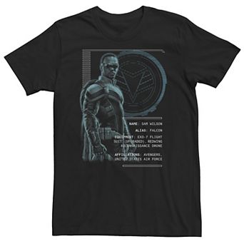 Big & Tall Marvel Falcon & The Winter Soldier Falcon Specs Tee