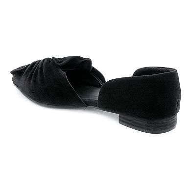 Rag & Co Baako Women's Suede Knotted Flats