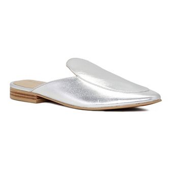 Rag & Co Marla Women's Metallic Leather Mules