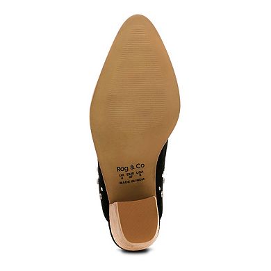 Rag & Co Leslie Women's Suede Mules