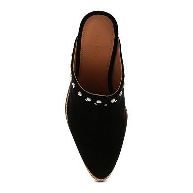 Rag & Co Leslie Women's Suede Mules