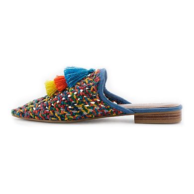 Rag & Co Zooey Women's Colorful Woven Mules