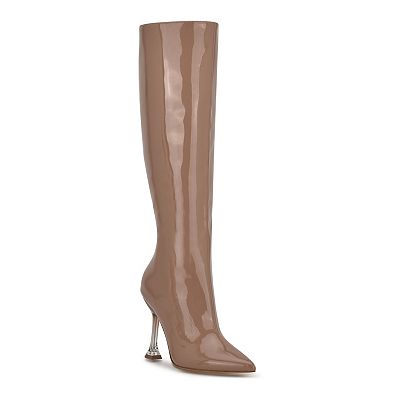 Nine west riding boots cognac hotsell