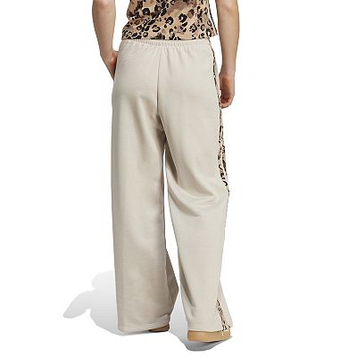 Juniors' adidas 3-Stripes Animal Printed Open Hem Sportswear Pants