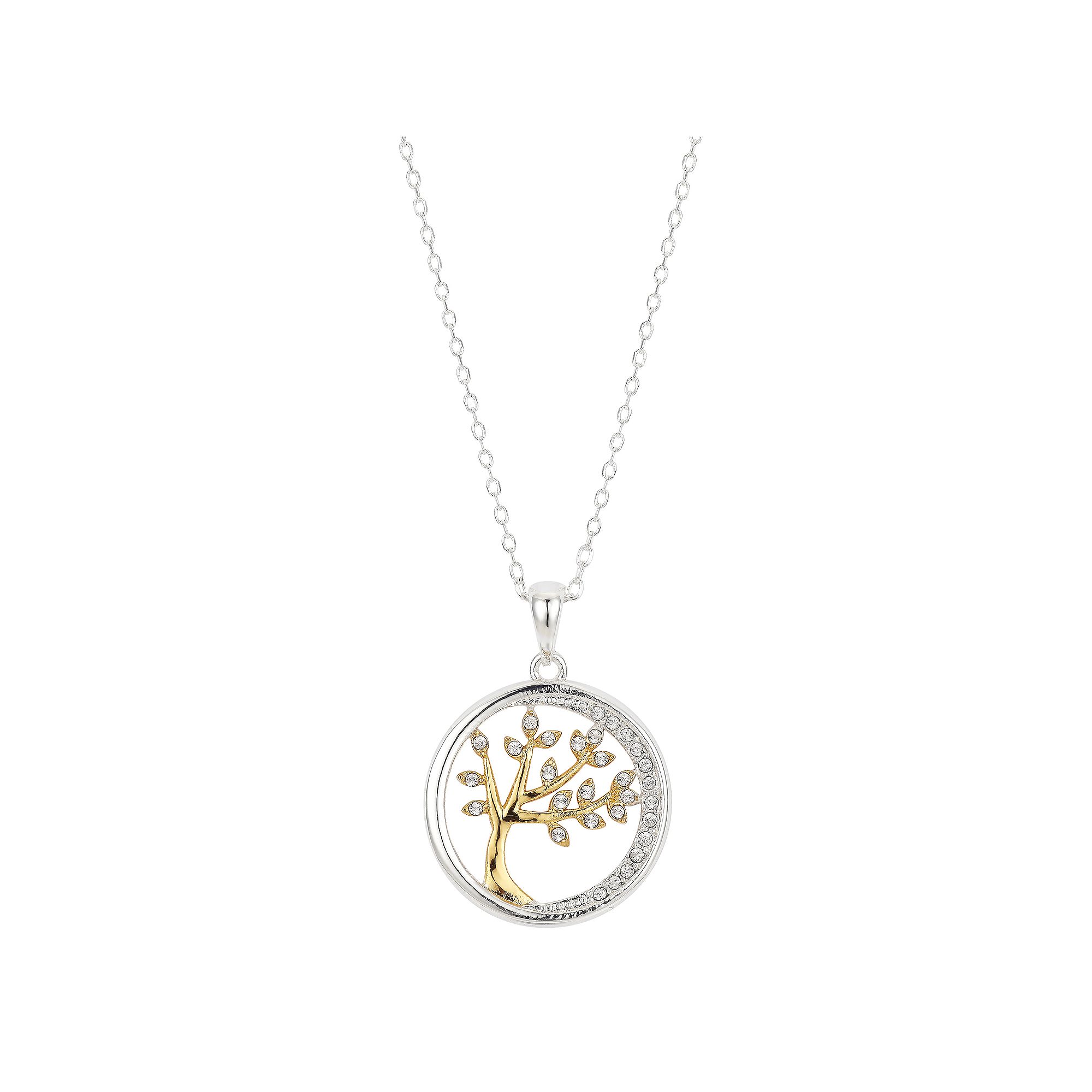 Brilliance Two Tone A Familys Love is Like No Other Crystal Tree Neck
