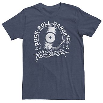Big & Tall Footloose Rock-Roll-Dance Record Graphic Tee