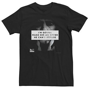Big & Tall The Godfather "An Offer He Can't Refuse" Tee