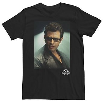 Big & Tall Jurassic Park Ian Malcolm Head Shot Photo Tee
