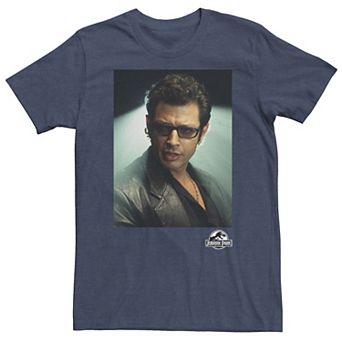 Big & Tall Jurassic Park Ian Malcolm Head Shot Photo Tee