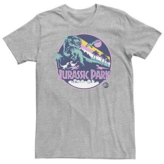 Big & Tall Jurassic Park Retro Rex Scene Tee